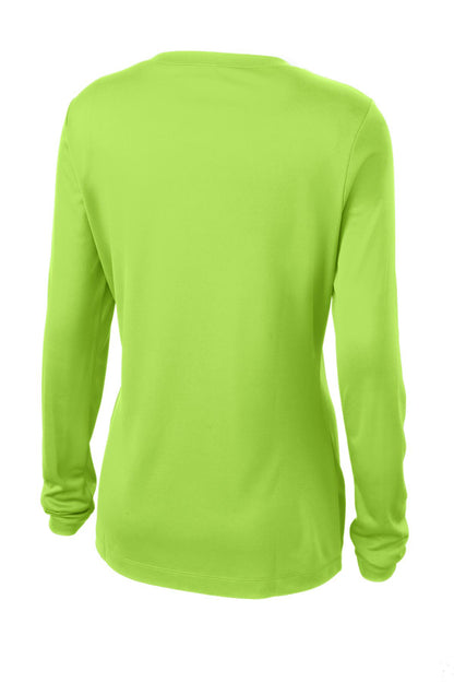 Sport-Tek Ladies Long Sleeve PosiCharge Competitor™ V-Neck Tee. LST353LS