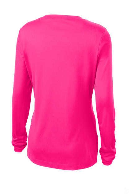 Sport-Tek Ladies Long Sleeve PosiCharge Competitor™ V-Neck Tee. LST353LS
