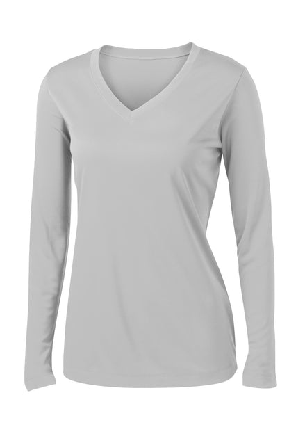Sport-Tek Ladies Long Sleeve PosiCharge Competitor™ V-Neck Tee. LST353LS