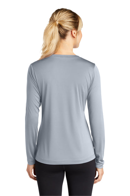 Sport-Tek Ladies Long Sleeve PosiCharge Competitor™ V-Neck Tee. LST353LS