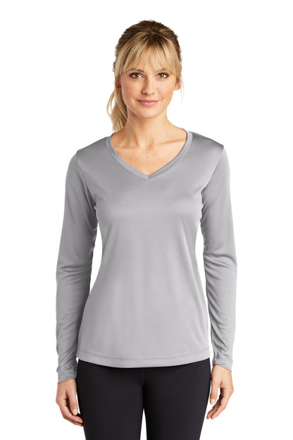 Sport-Tek Ladies Long Sleeve PosiCharge Competitor™ V-Neck Tee. LST353LS