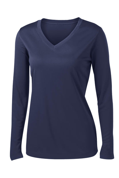 Sport-Tek Ladies Long Sleeve PosiCharge Competitor™ V-Neck Tee. LST353LS