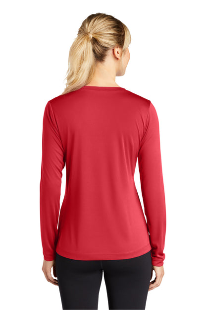 Sport-Tek Ladies Long Sleeve PosiCharge Competitor™ V-Neck Tee. LST353LS