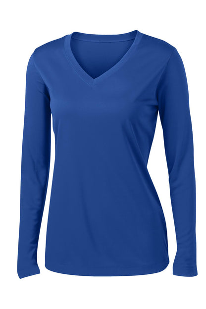 Sport-Tek Ladies Long Sleeve PosiCharge Competitor™ V-Neck Tee. LST353LS