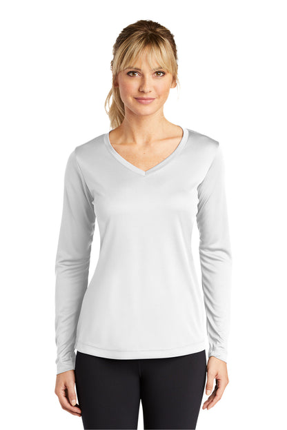 Sport-Tek Ladies Long Sleeve PosiCharge Competitor™ V-Neck Tee. LST353LS