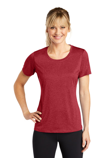 Sport-Tek Ladies Heather Contender™ Scoop Neck Tee. LST360