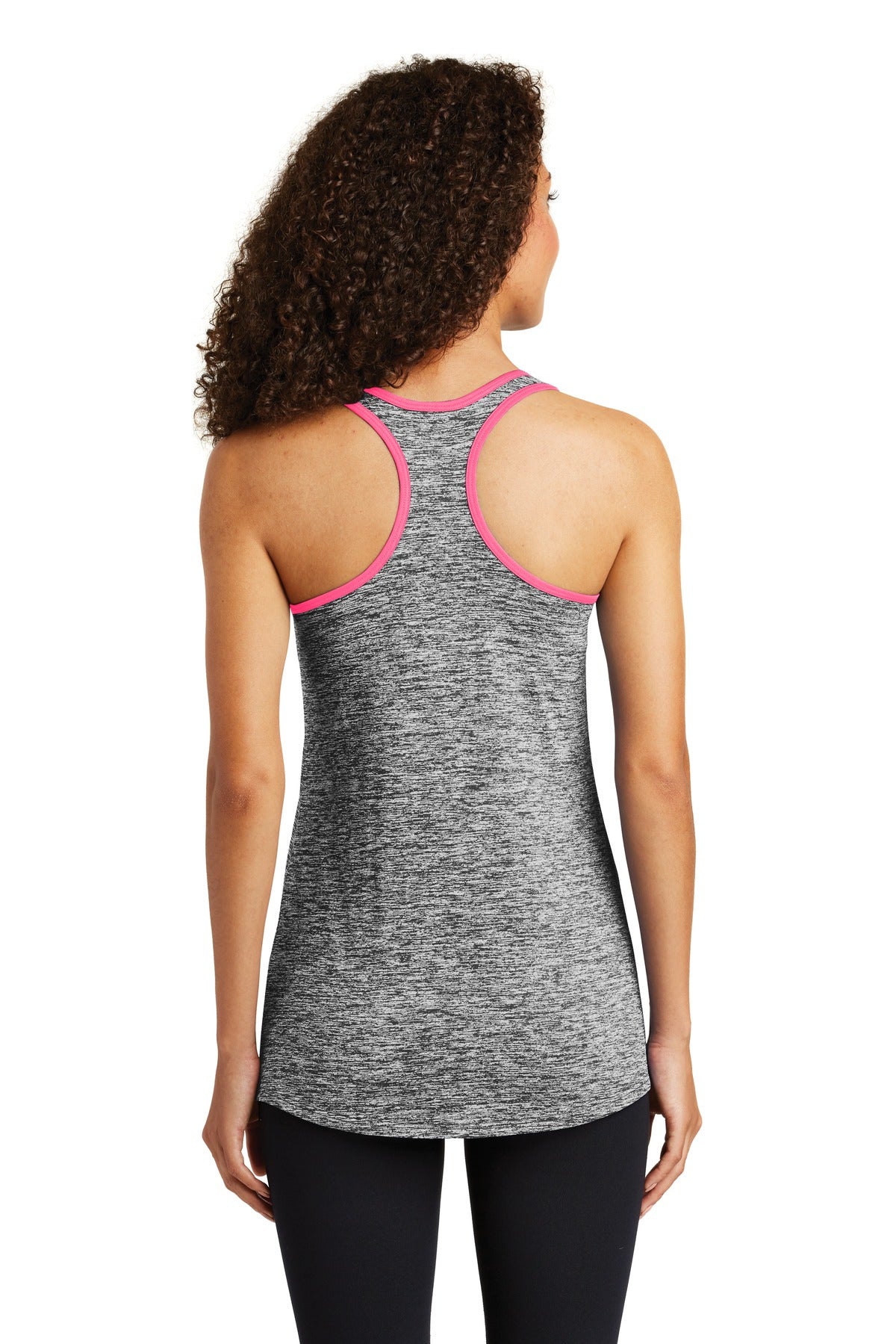 Sport-Tek Ladies PosiCharge Electric Heather Racerback Tank. LST396