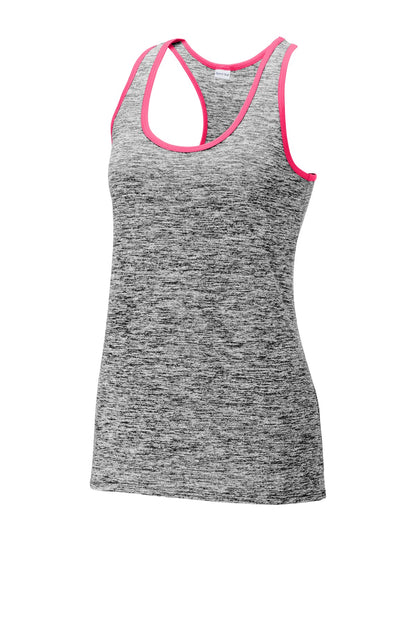 Sport-Tek Ladies PosiCharge Electric Heather Racerback Tank. LST396