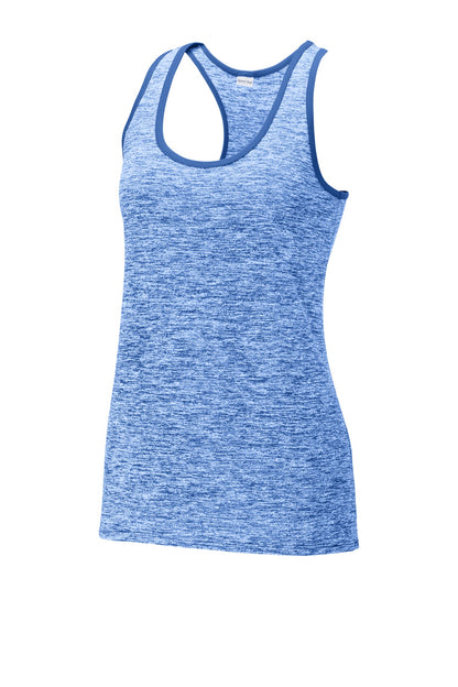 Sport-Tek Ladies PosiCharge Electric Heather Racerback Tank. LST396
