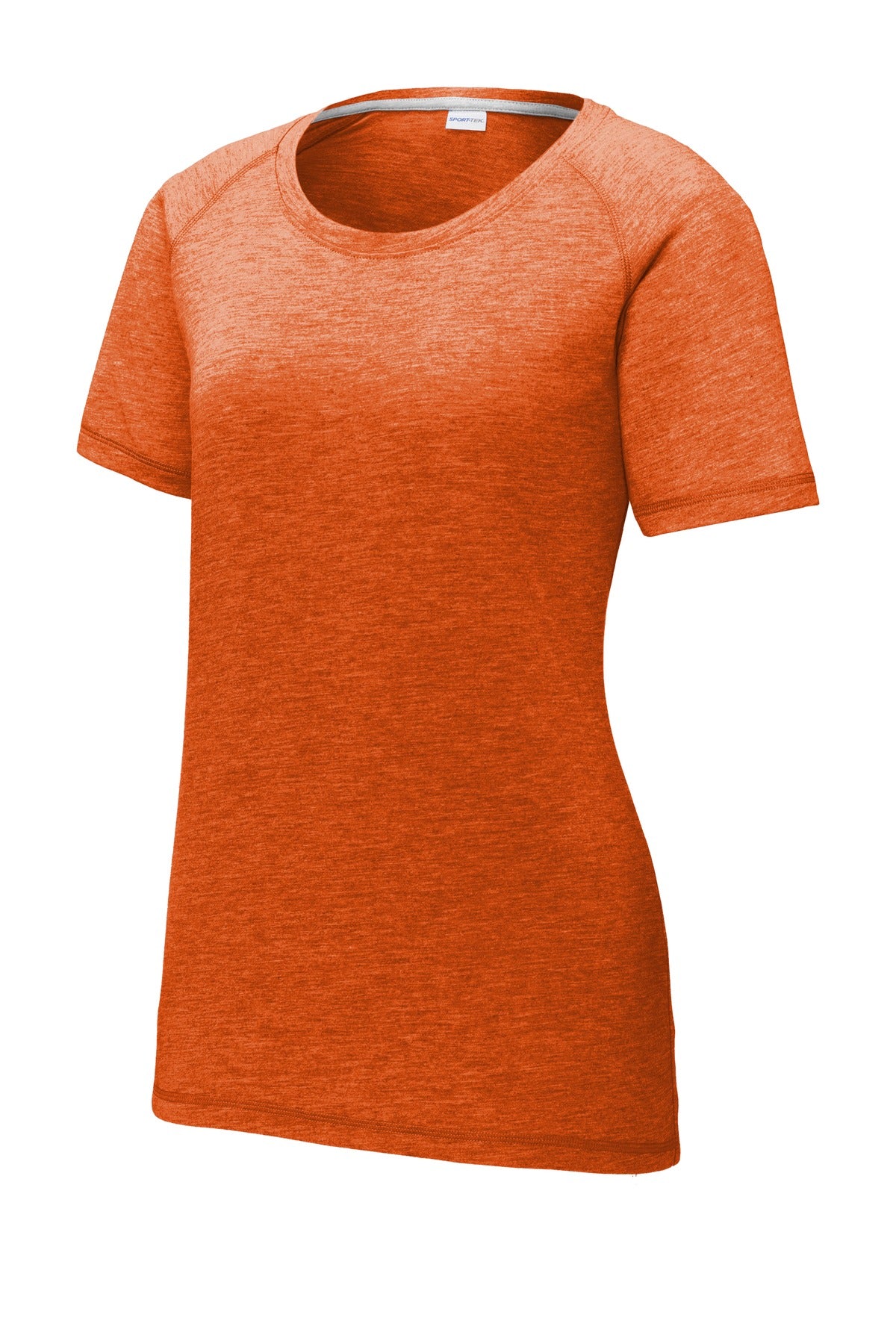 Sport-Tek Ladies PosiCharge Tri-Blend Wicking Scoop Neck Raglan Tee. LST400