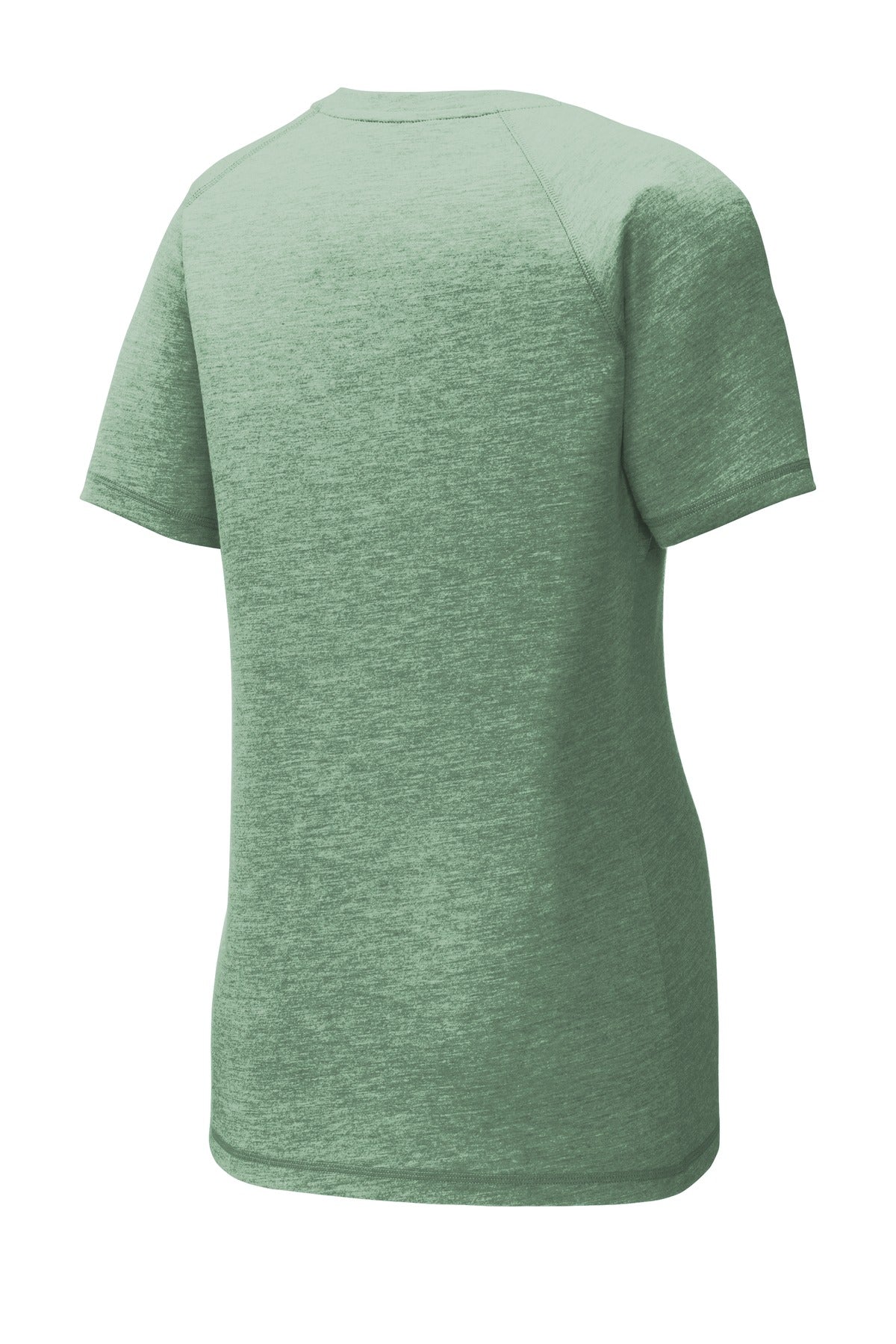 Sport-Tek Ladies PosiCharge Tri-Blend Wicking Scoop Neck Raglan Tee. LST400