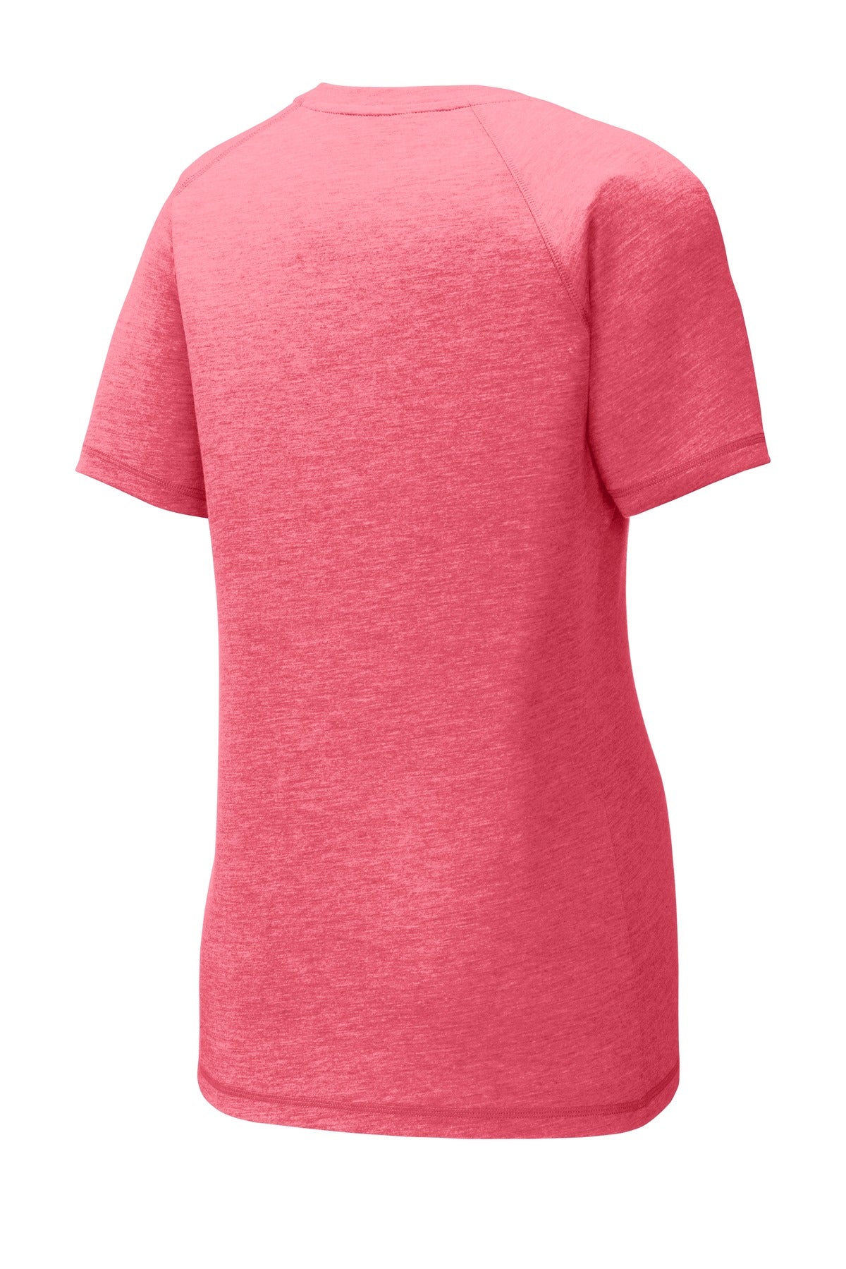Sport-Tek Ladies PosiCharge Tri-Blend Wicking Scoop Neck Raglan Tee. LST400