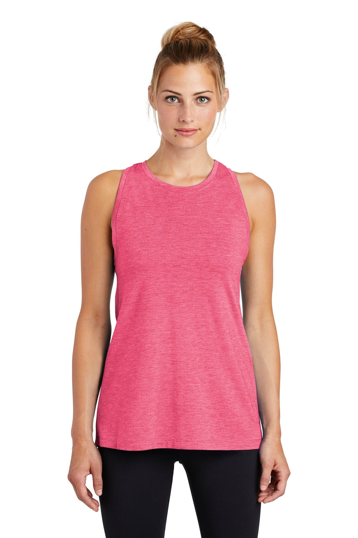 Sport-Tek Ladies PosiCharge Tri-Blend Wicking Tank. LST402