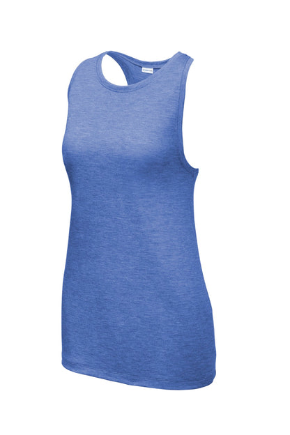 Sport-Tek Ladies PosiCharge Tri-Blend Wicking Tank. LST402