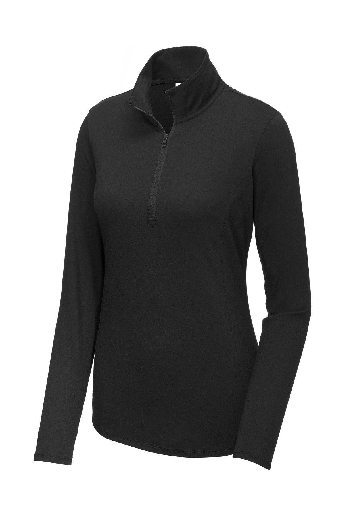 Sport-Tek Ladies PosiCharge Tri-Blend Wicking 1/4-Zip Pullover. LST407