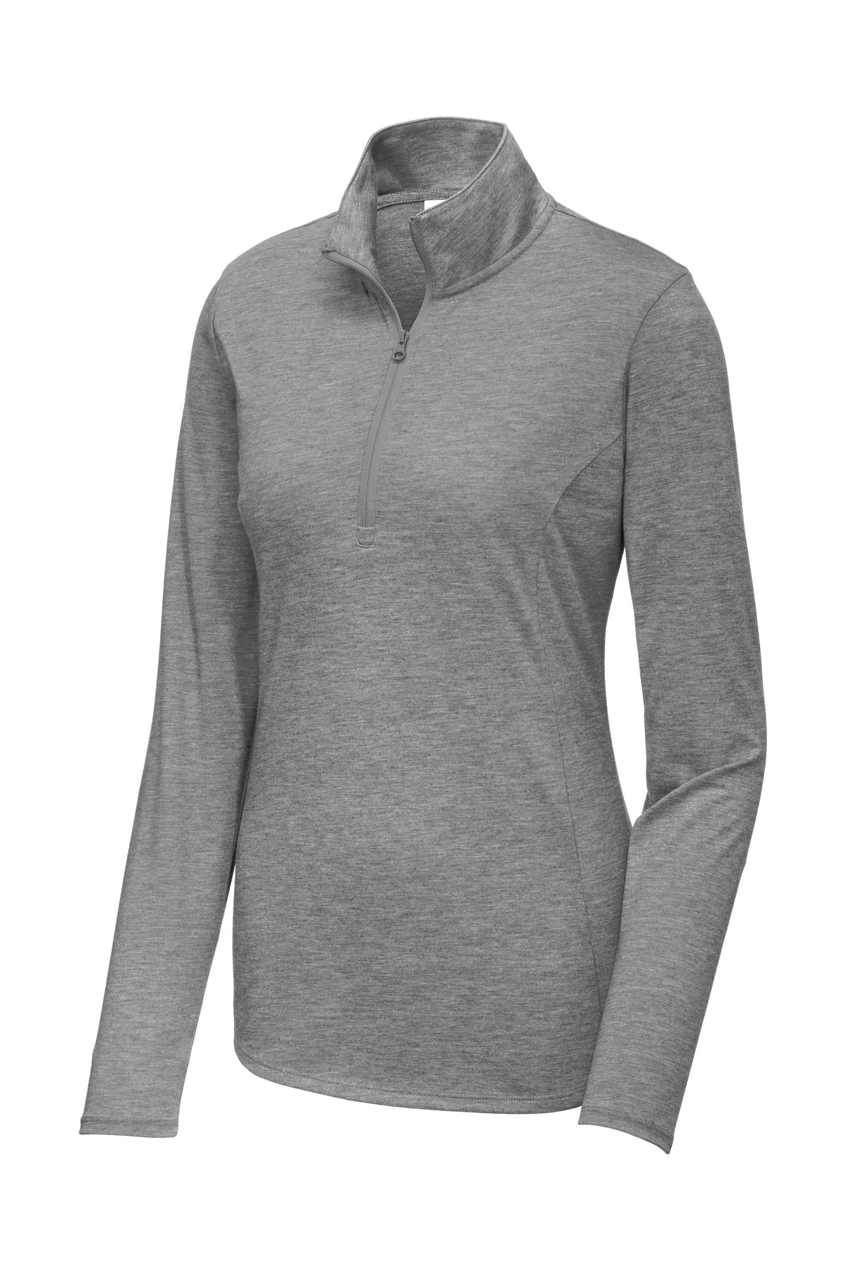 Sport-Tek Ladies PosiCharge Tri-Blend Wicking 1/4-Zip Pullover. LST407