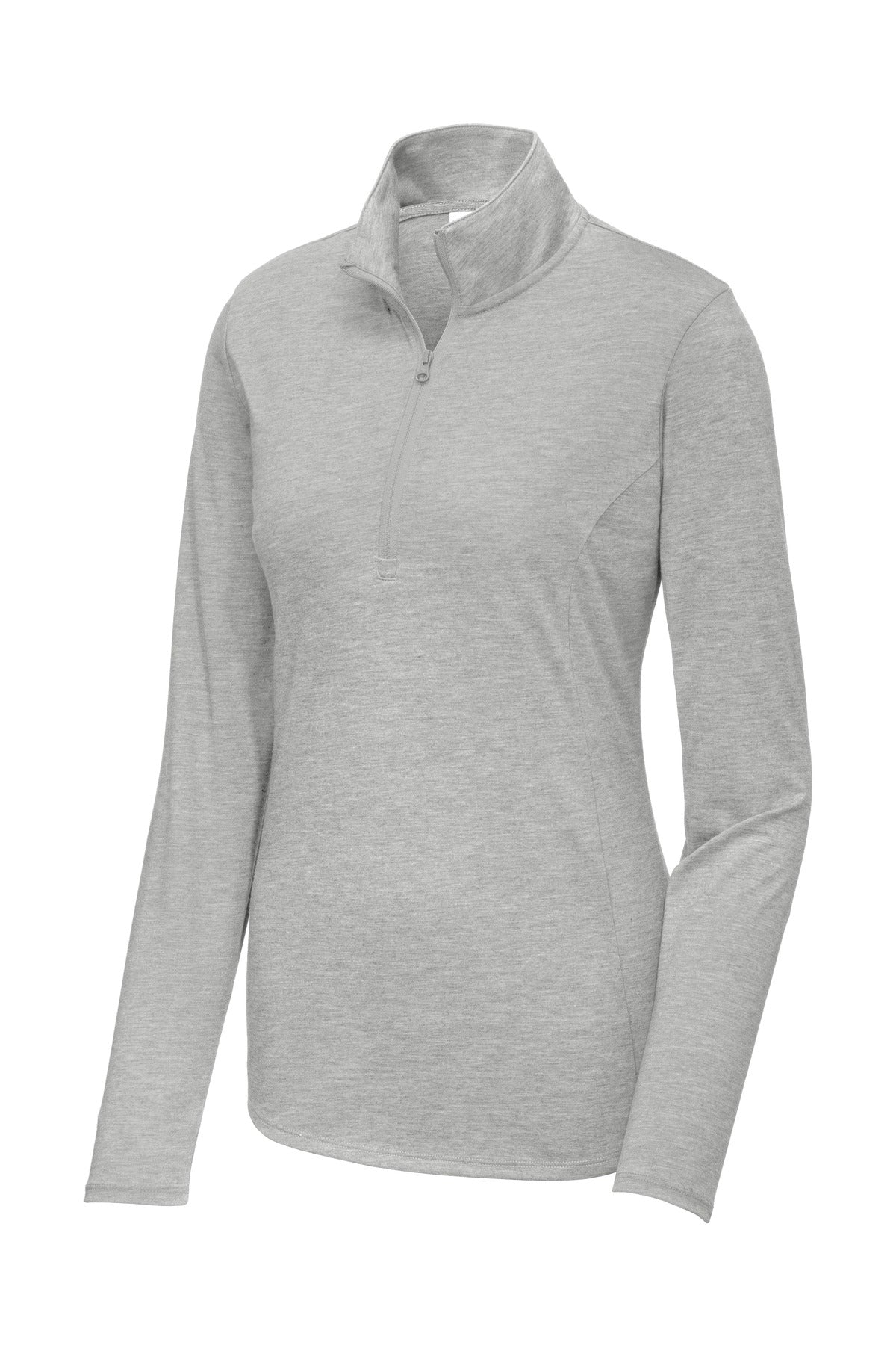 Sport-Tek Ladies PosiCharge Tri-Blend Wicking 1/4-Zip Pullover. LST407