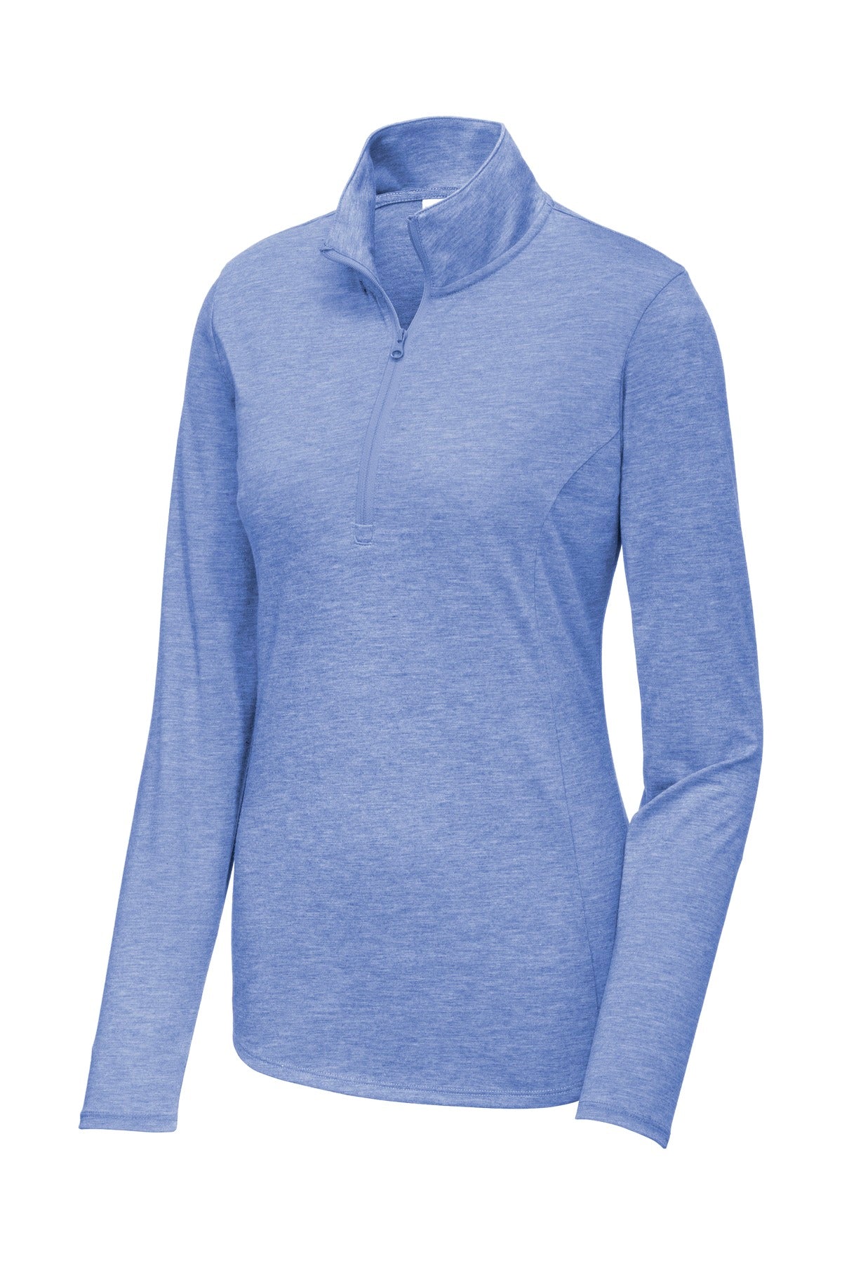 Sport-Tek Ladies PosiCharge Tri-Blend Wicking 1/4-Zip Pullover. LST407