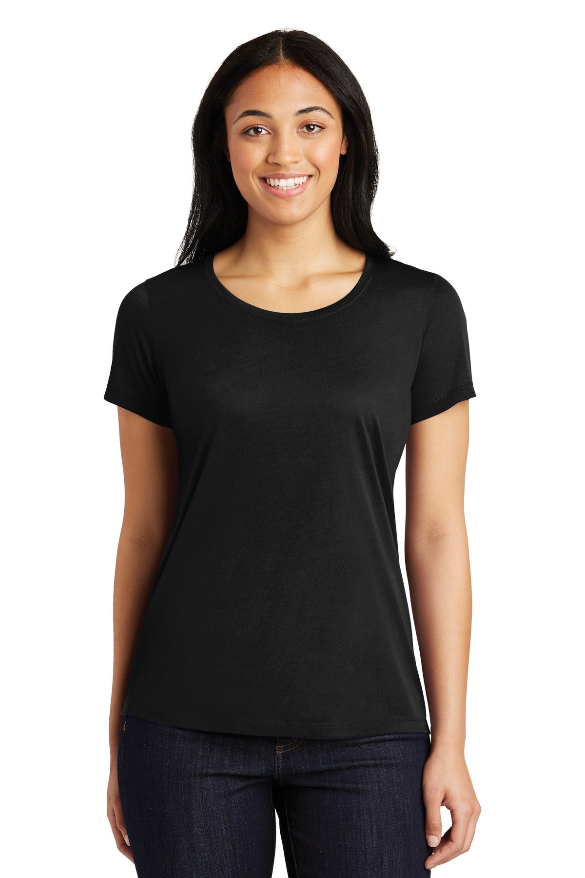 Sport-Tek Ladies PosiCharge Competitor™ Cotton Touch™ Scoop Neck Tee. LST450