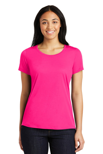 Sport-Tek Ladies PosiCharge Competitor™ Cotton Touch™ Scoop Neck Tee. LST450