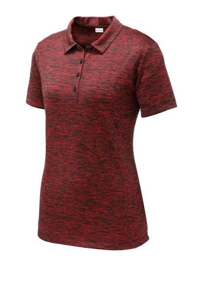 Sport-Tek Ladies PosiCharge Electric Heather Polo. LST590