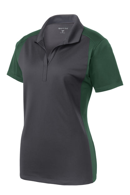 Sport-Tek Ladies Colorblock Micropique Sport-Wick Polo. LST652