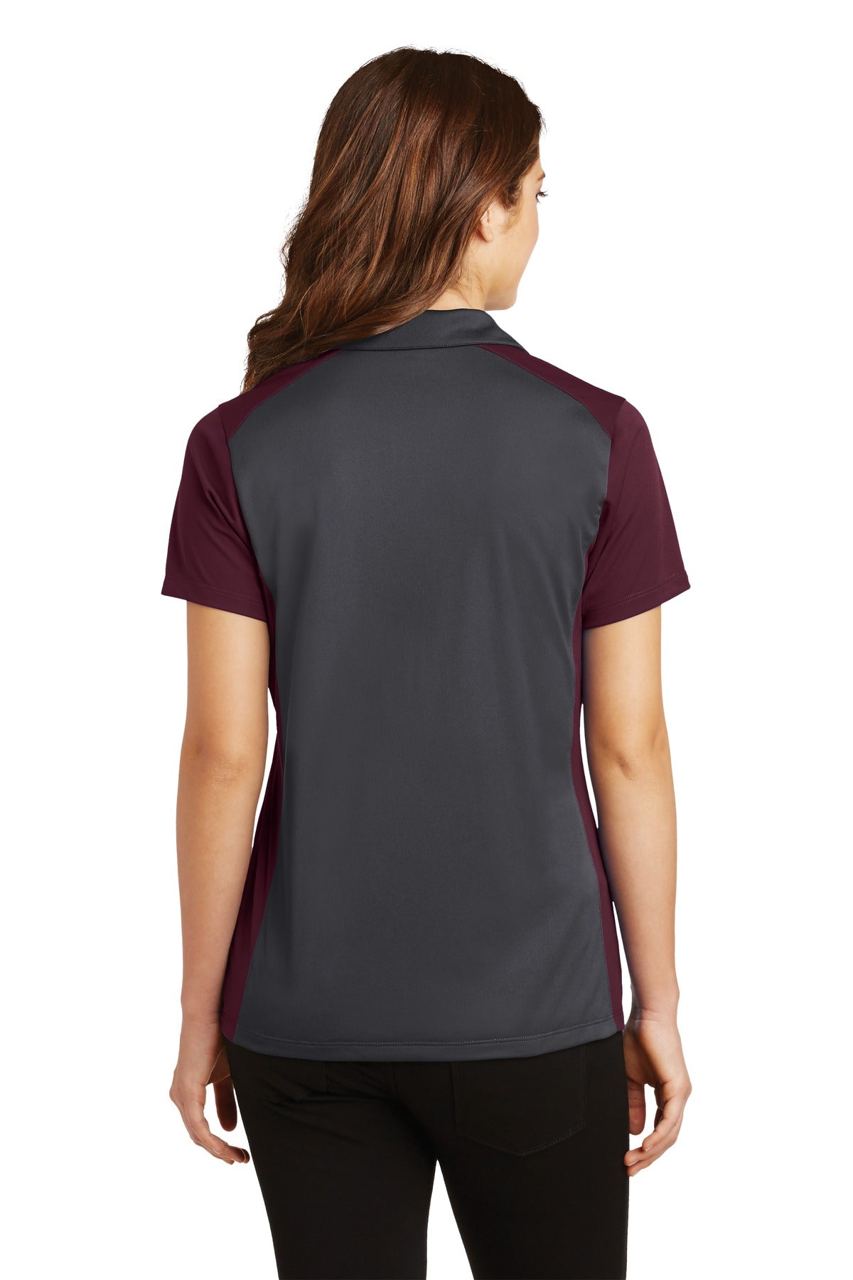 Sport-Tek Ladies Colorblock Micropique Sport-Wick Polo. LST652