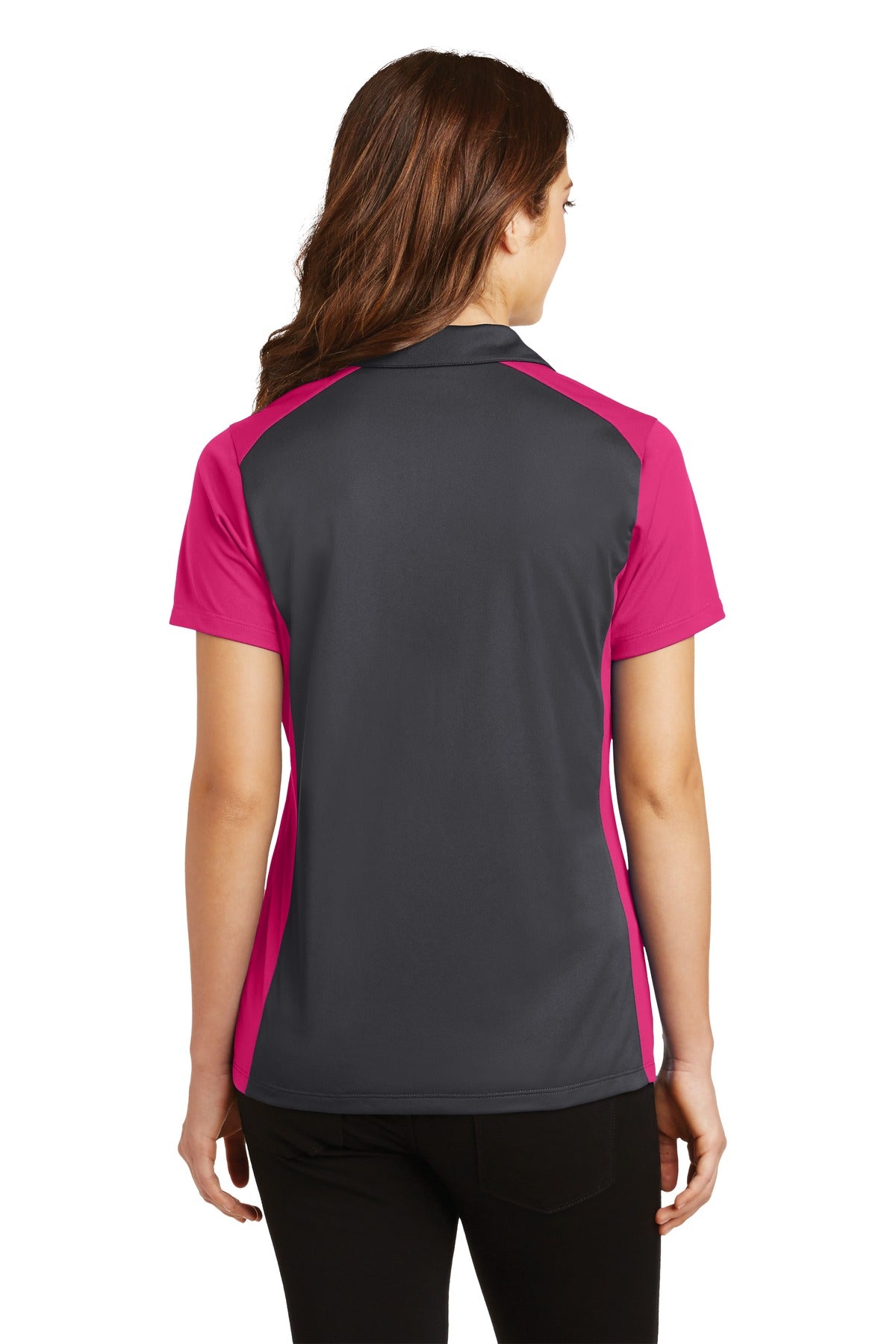 Sport-Tek Ladies Colorblock Micropique Sport-Wick Polo. LST652