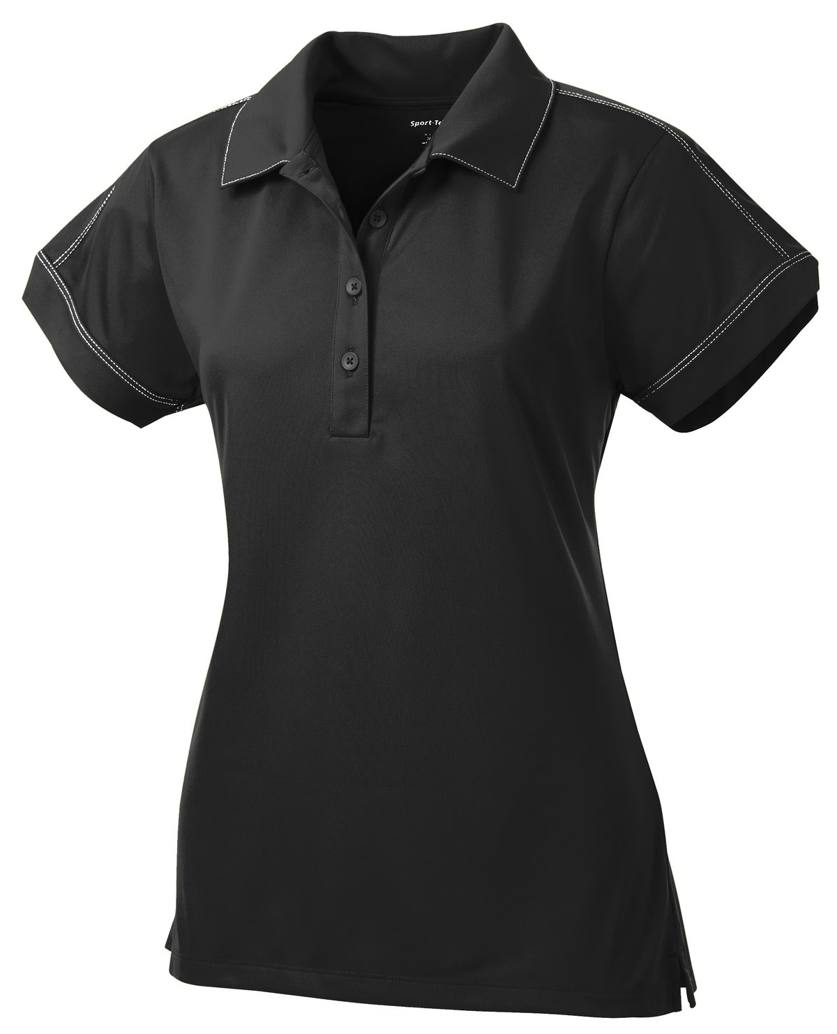 Sport-Tek Ladies Contrast Stitch Micropique Sport-Wick Polo. LST659