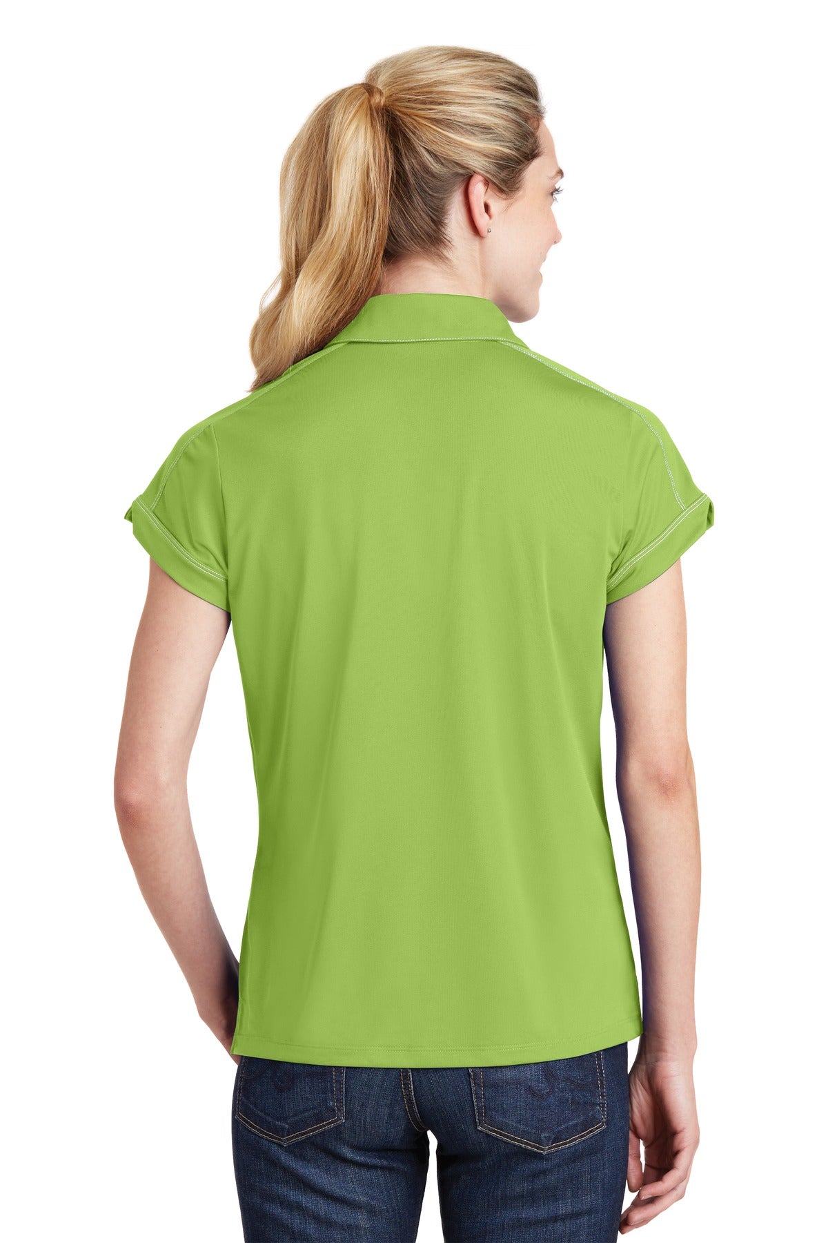 Sport-Tek Ladies Contrast Stitch Micropique Sport-Wick Polo. LST659