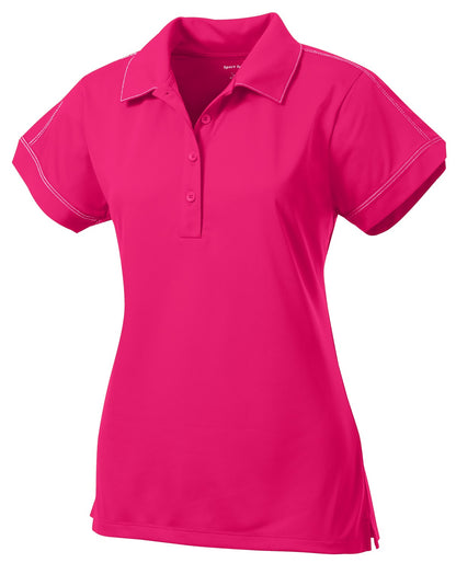 Sport-Tek Ladies Contrast Stitch Micropique Sport-Wick Polo. LST659