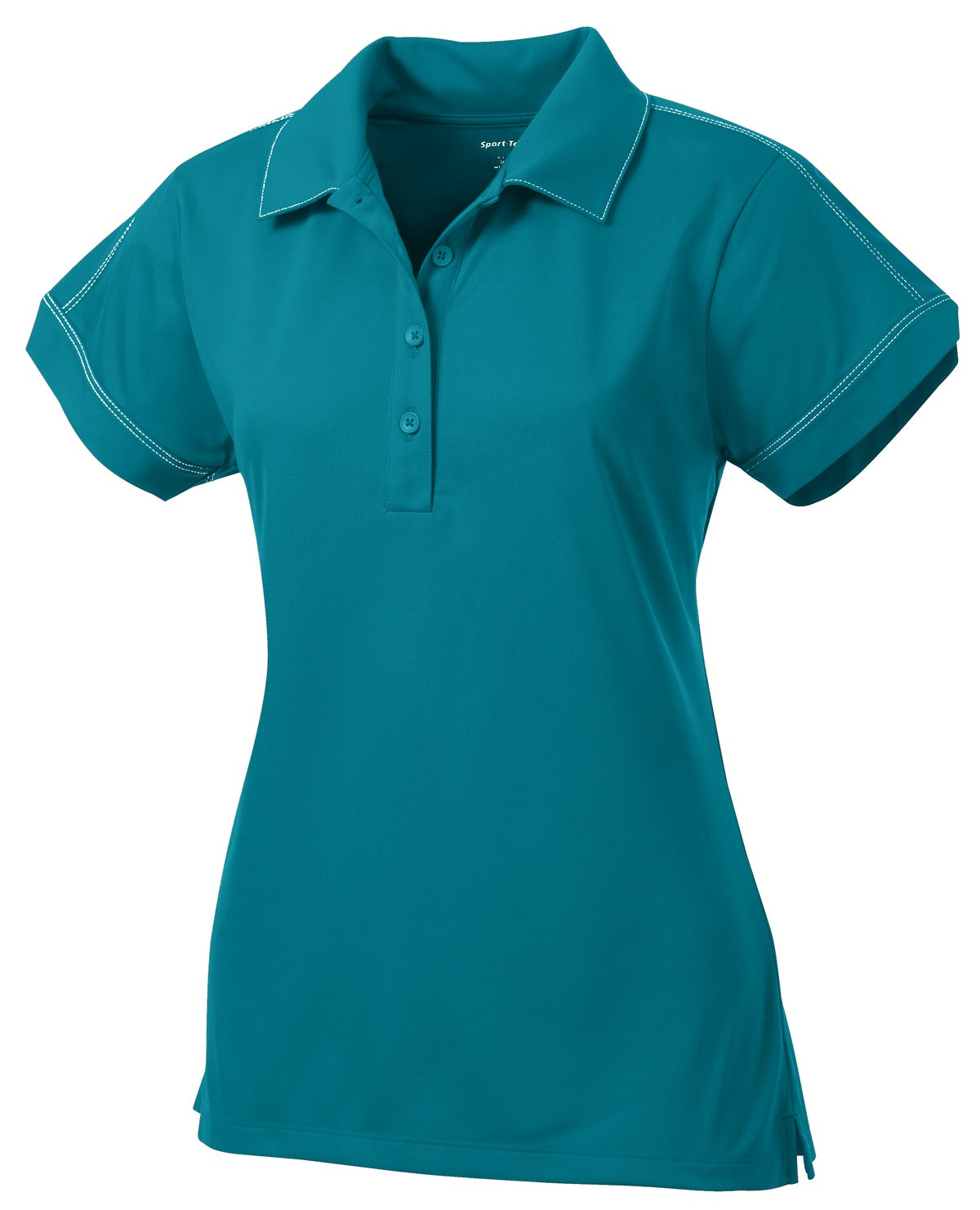 Sport-Tek Ladies Contrast Stitch Micropique Sport-Wick Polo. LST659