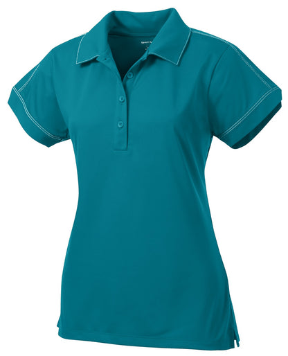 Sport-Tek Ladies Contrast Stitch Micropique Sport-Wick Polo. LST659
