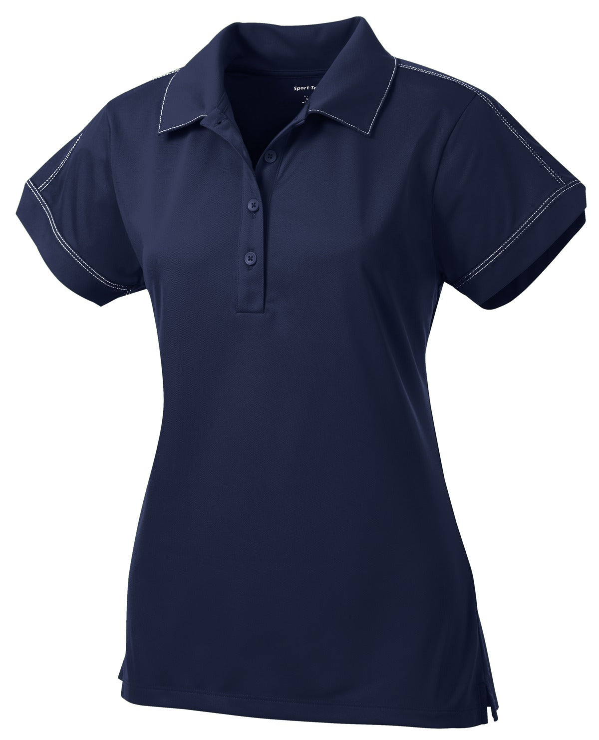 Sport-Tek Ladies Contrast Stitch Micropique Sport-Wick Polo. LST659