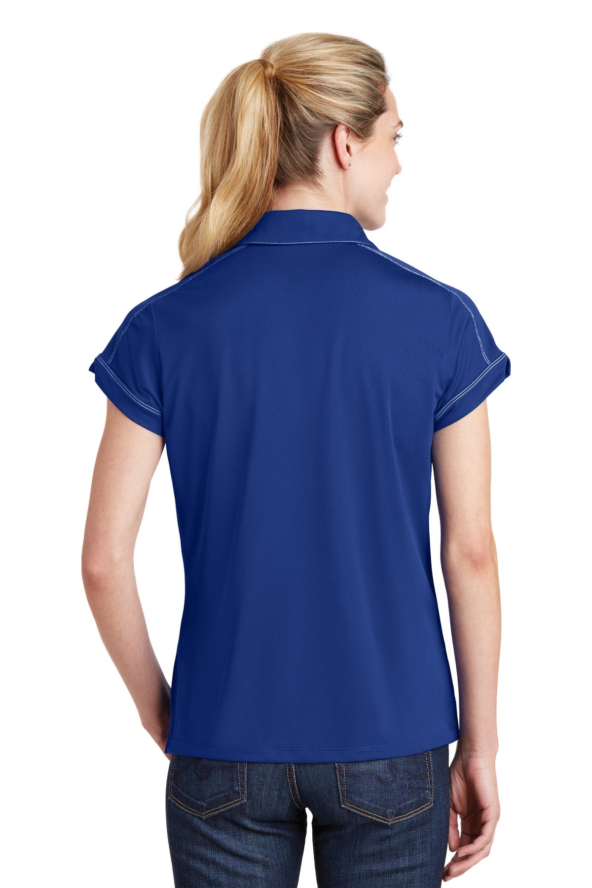 Sport-Tek Ladies Contrast Stitch Micropique Sport-Wick Polo. LST659