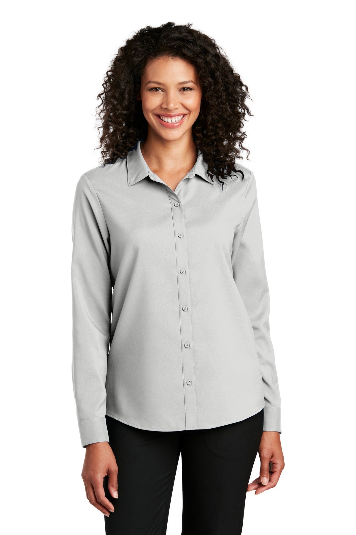 Port Authority Ladies Long Sleeve Performance Staff Shirt LW401