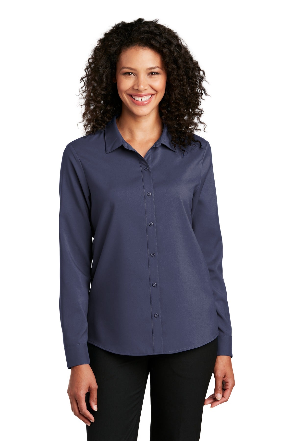 Port Authority Ladies Long Sleeve Performance Staff Shirt LW401