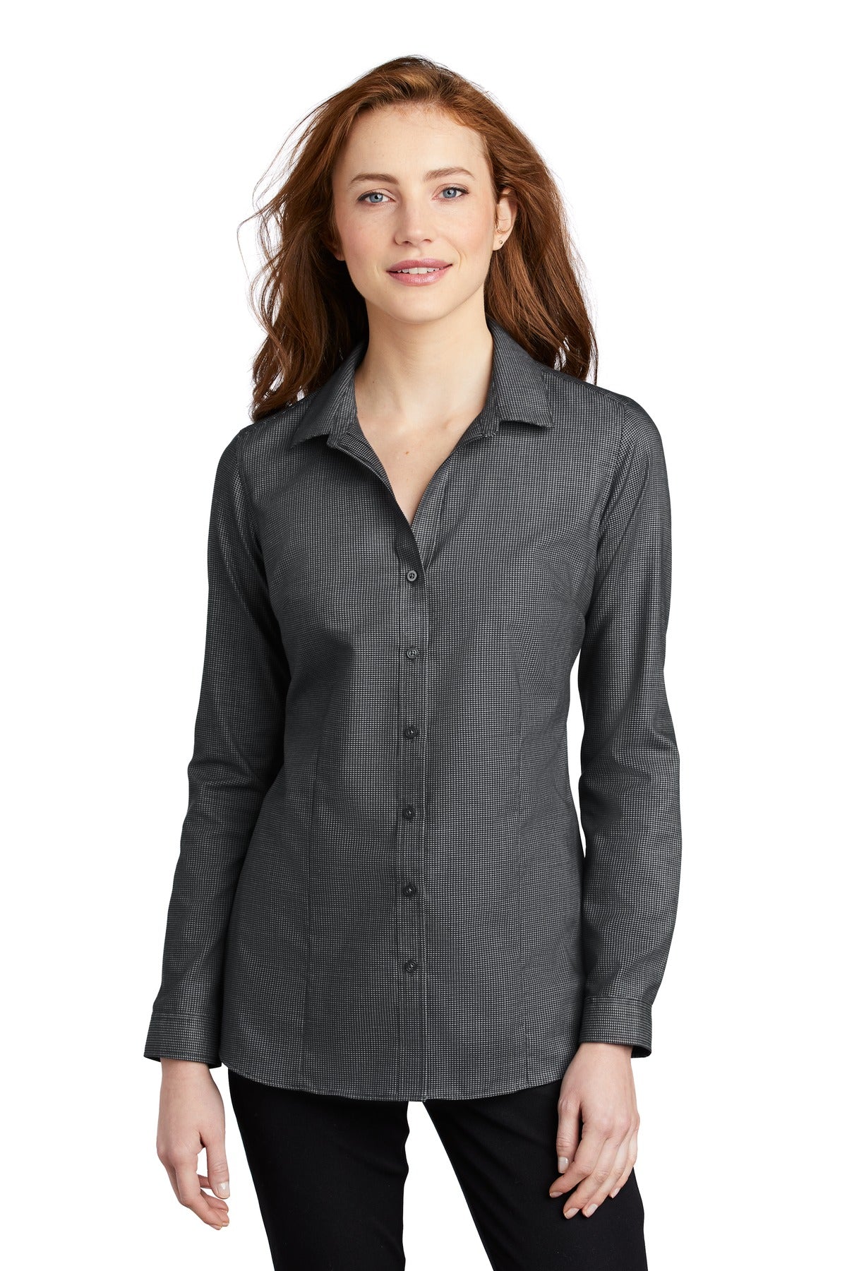 Port Authority Ladies Pincheck Easy Care Shirt LW645
