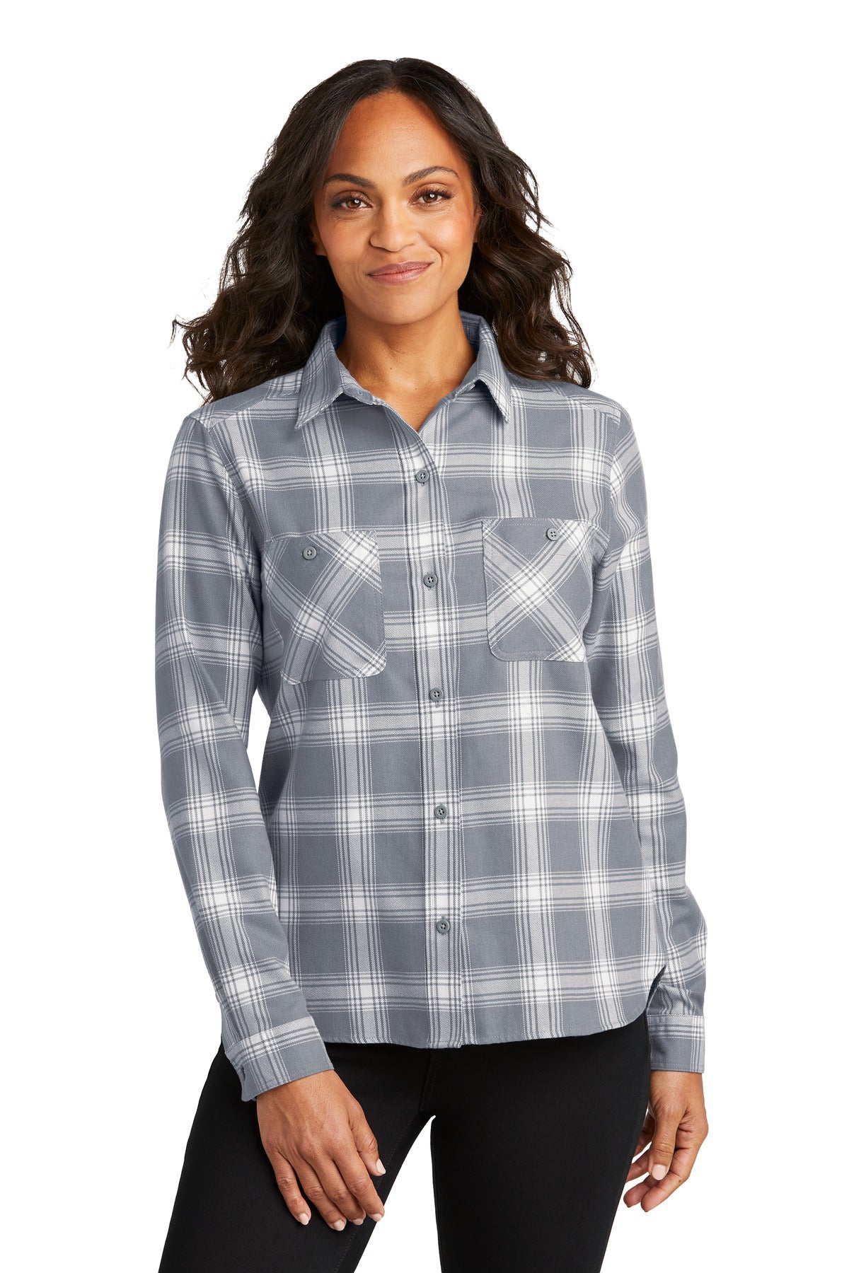 Port Authority Ladies Plaid Flannel Shirt LW669