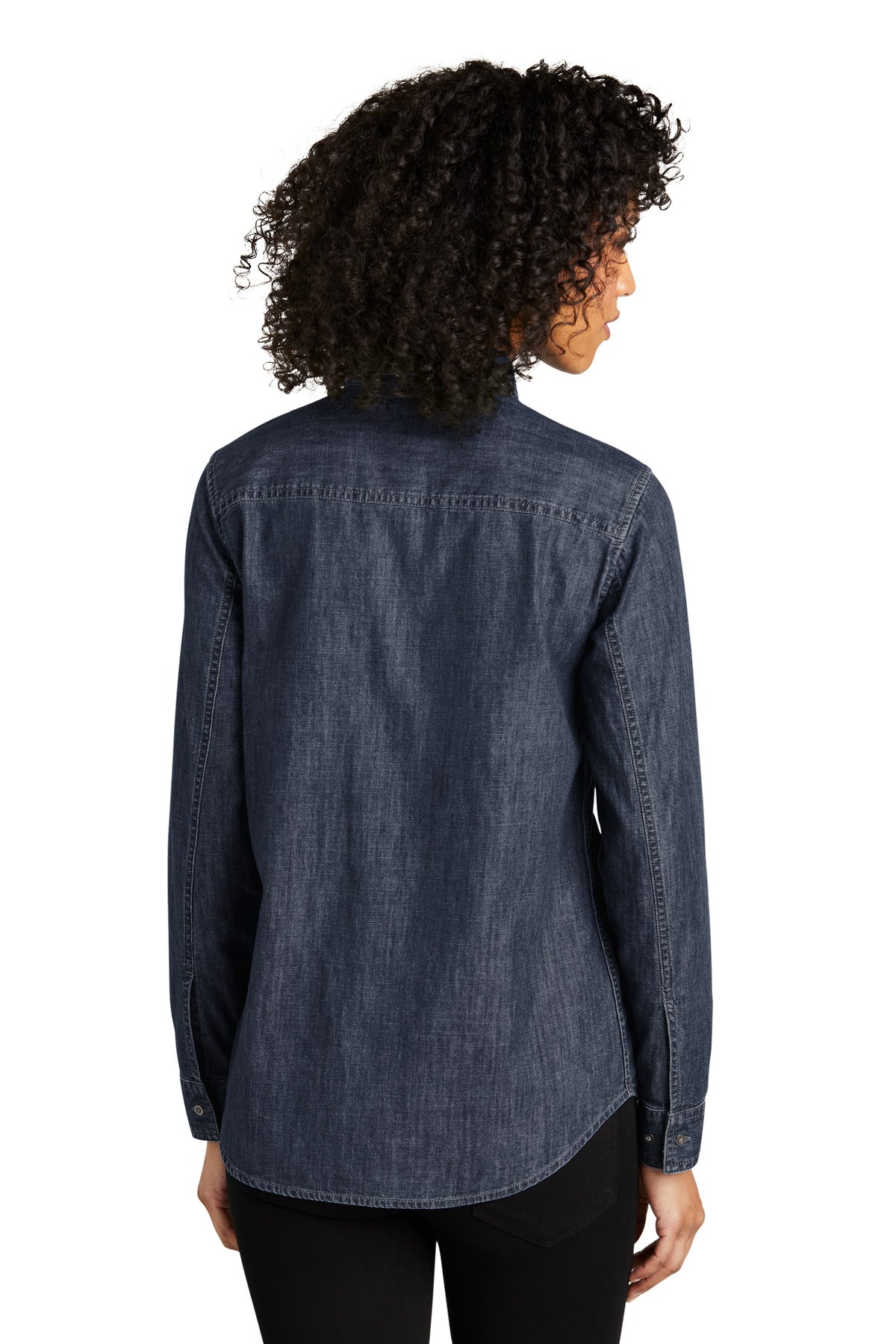 Port Authority Ladies Long Sleeve Perfect Denim Shirt LW676
