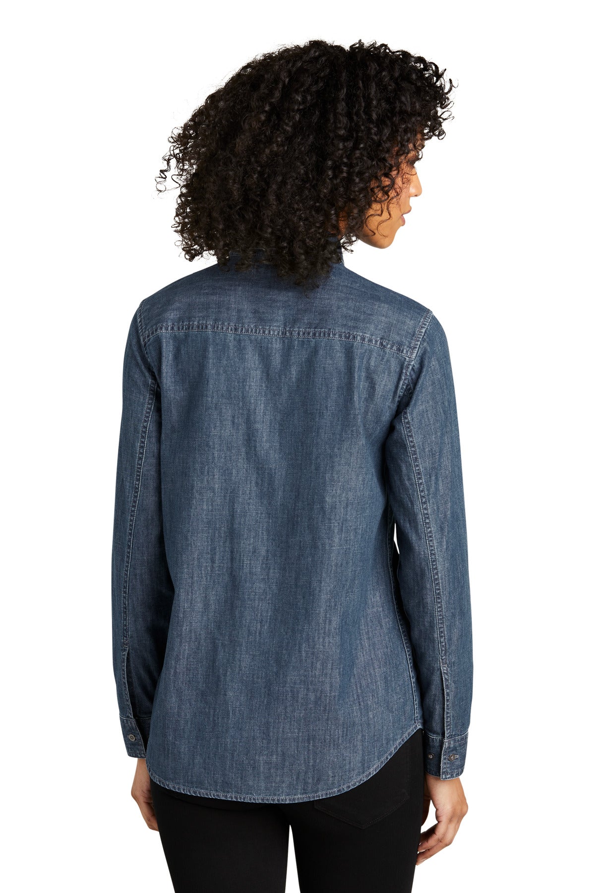 Port Authority Ladies Long Sleeve Perfect Denim Shirt LW676