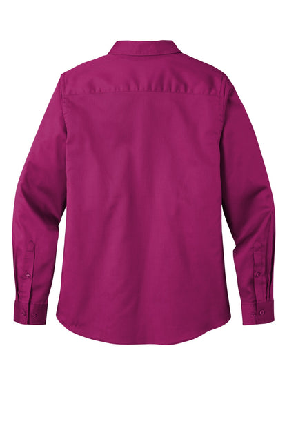 Port Authority Ladies Long Sleeve SuperPro React™Twill Shirt. LW808