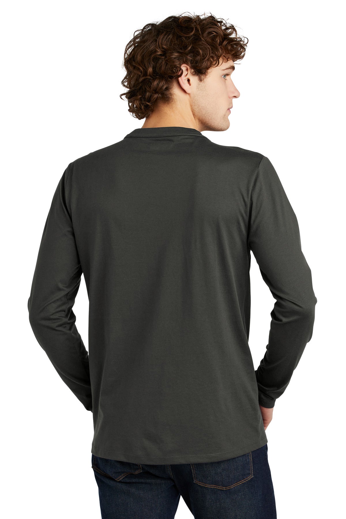 New Era Heritage Blend Long Sleeve Crew Tee. NEA102