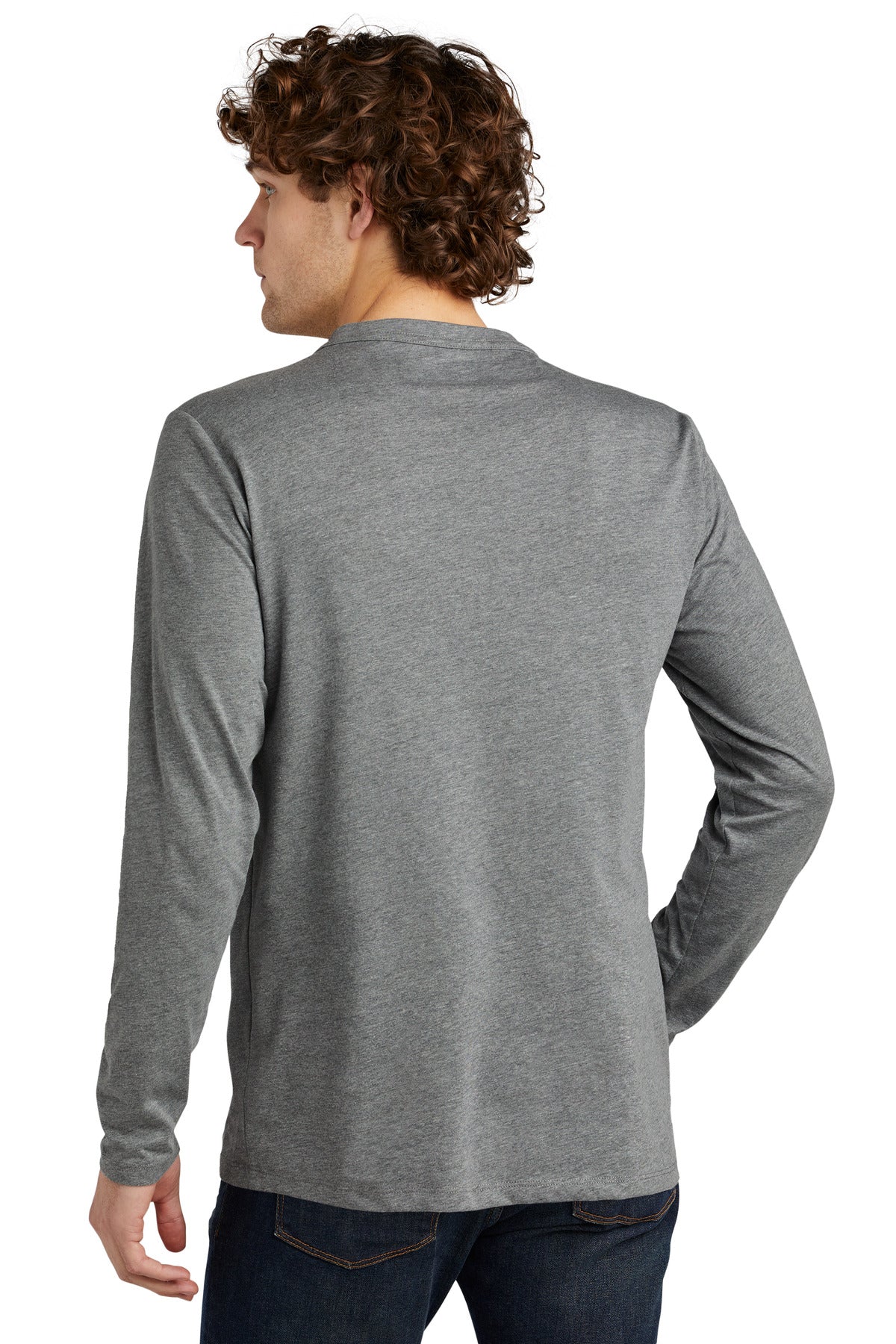 New Era Heritage Blend Long Sleeve Crew Tee. NEA102