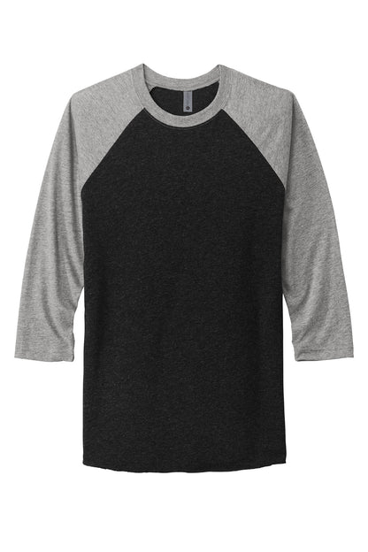 Next Level Apparel Unisex Tri-Blend 3/4-Sleeve Raglan Tee. NL6051