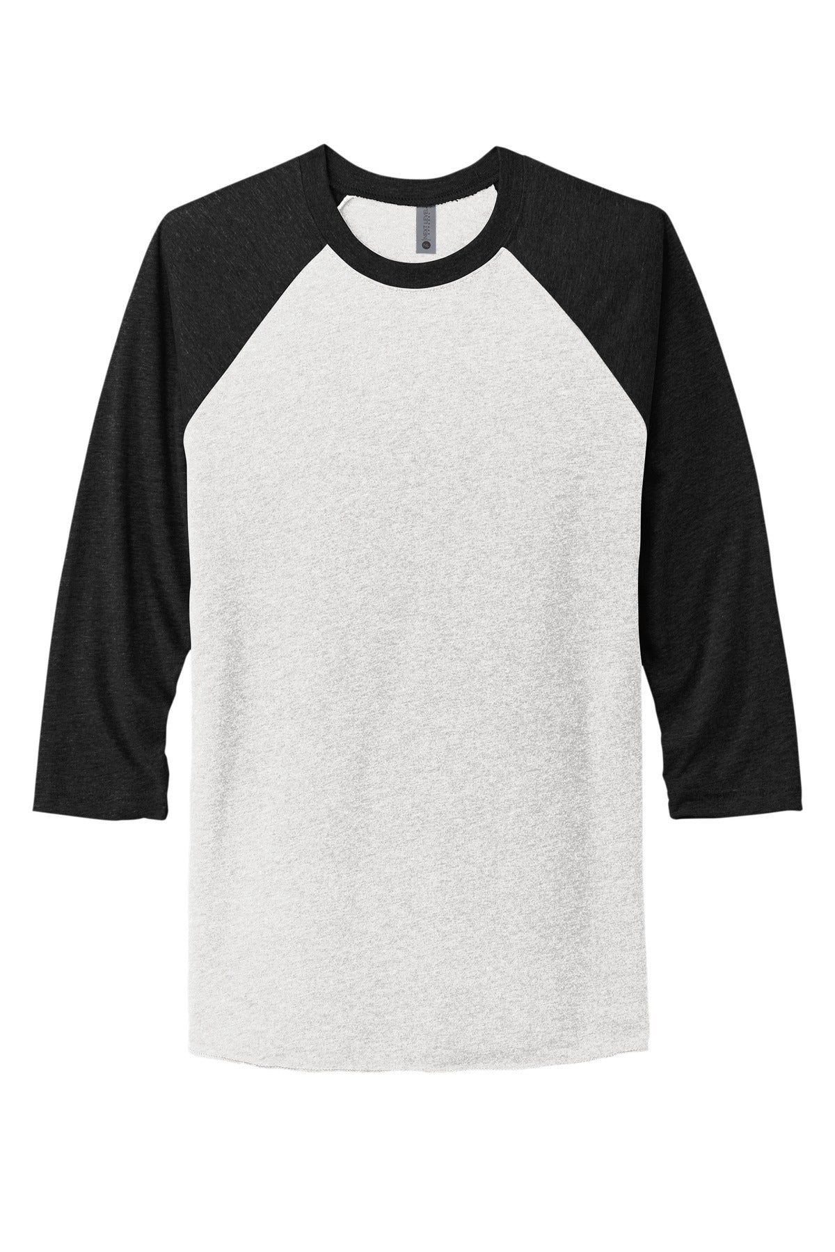 Next Level Apparel Unisex Tri-Blend 3/4-Sleeve Raglan Tee. NL6051