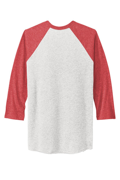 Next Level Apparel Unisex Tri-Blend 3/4-Sleeve Raglan Tee. NL6051