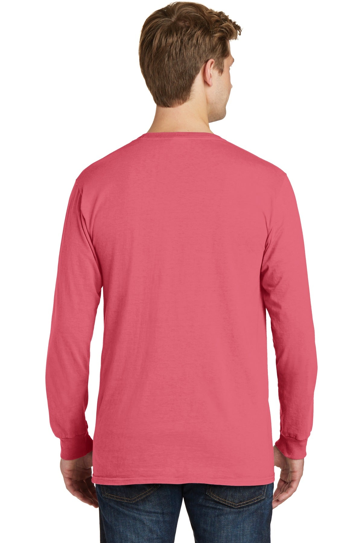Port & Company Beach Wash Garment-Dyed Long Sleeve Pocket Tee PC099LSP