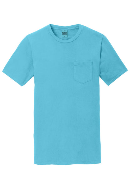 Port & Company Beach Wash Garment-Dyed Pocket Tee. PC099P