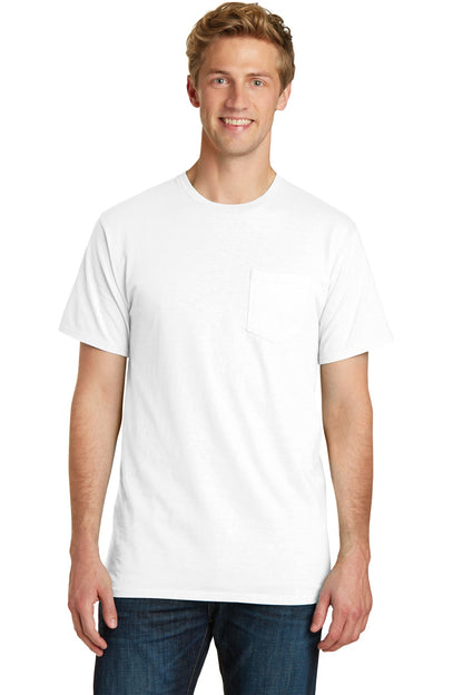 Port & Company Beach Wash Garment-Dyed Pocket Tee. PC099P